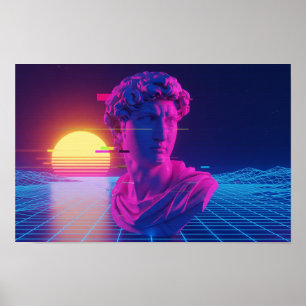 damp-romeinse buste poster