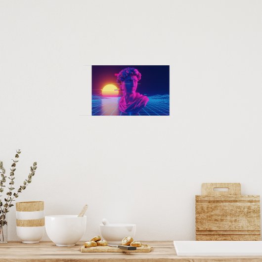 damp-romeinse buste poster (Keuken)