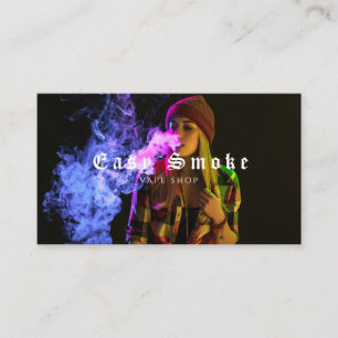 Damp Vape Wolk van Rook Zwart & Wit Visitekaartje