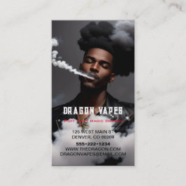 Damp Vape Wolk van Rook Zwart & Wit Visitekaartje