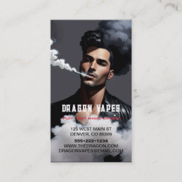 Damp Vape Wolk van Rook Zwart & Wit Visitekaartje