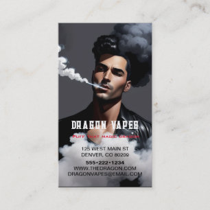 Damp Vape Wolk van Rook Zwart & Wit Visitekaartje