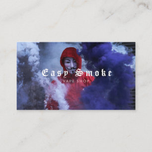 Damp Vape Wolk van Rook Zwart & Wit Visitekaartje