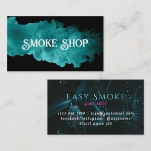Damp Vape Wolk van Rook Zwart & Wit Visitekaartje