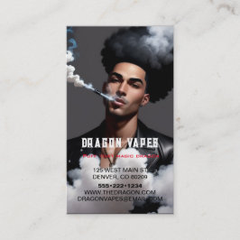 Damp Vape Wolk van Rook Zwart & Wit Zakelijk Visitekaartje