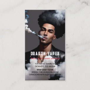Damp Vape Wolk van Rook Zwart & Wit Zakelijk Visitekaartje