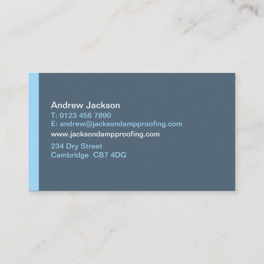 Damp-Visitekaartje Visitekaartje (Achterkant)
