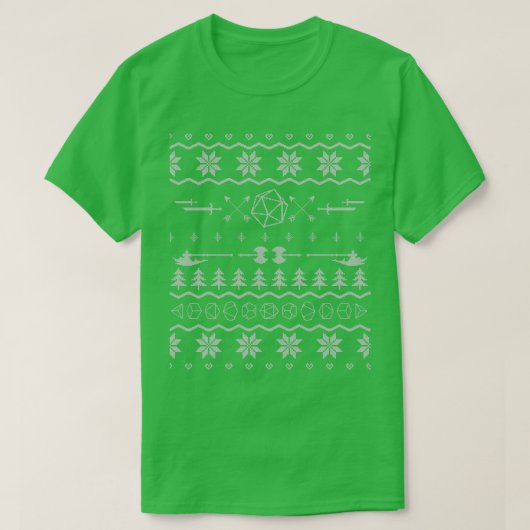 DampD Kerstmis Ugly Sweater T-shirt (Design voorkant)