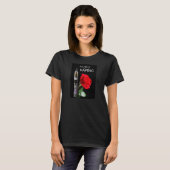 Dampen en roos bloem t-shirt (Voorkant volledig)
