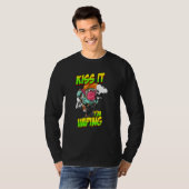 Dampende aap met vape t-shirt (Voorkant volledig)