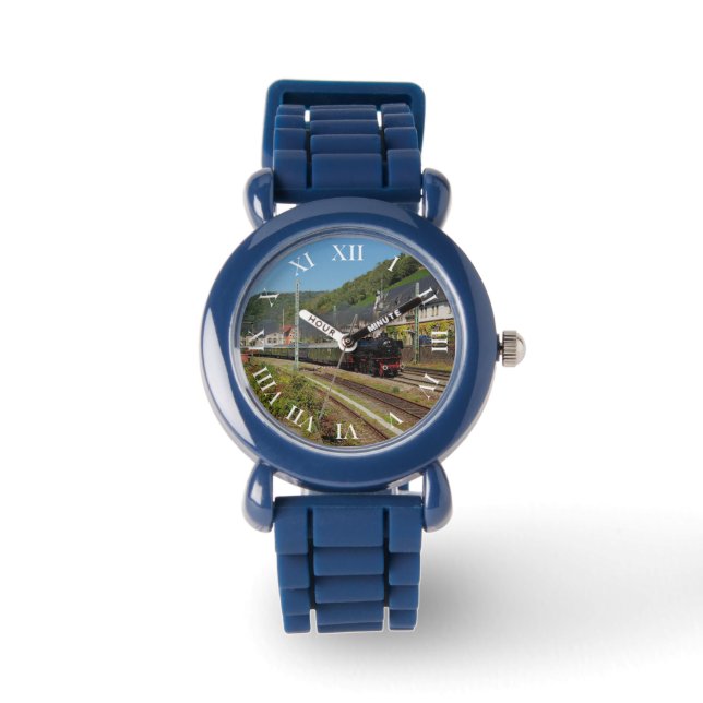 Dampflok mit Sonderzug in Lorch Horloge (Voorkant)