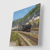 Dampflok mit Sonderzug in Lorch Vierkante Klok (Hoek)