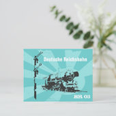 Dampflokdesign Reichsbahn Briefkaart (Staand voorkant)