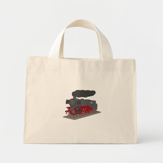 Dampflokomotive Mini Tote Bag (Voorkant)
