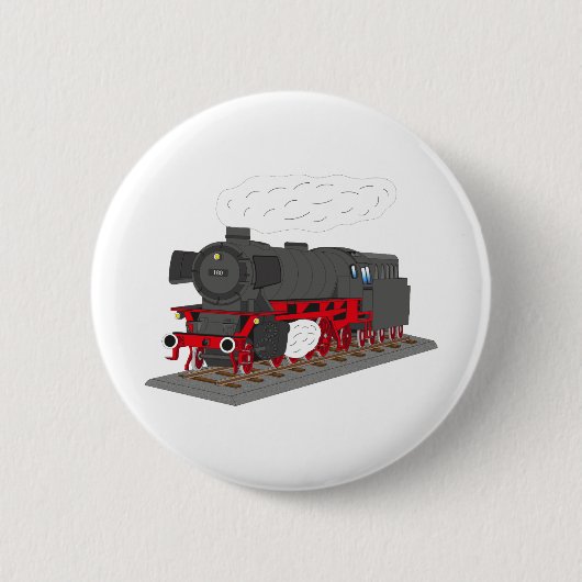 Dampflokomotive Ronde Button 5,7 Cm (Voorkant)