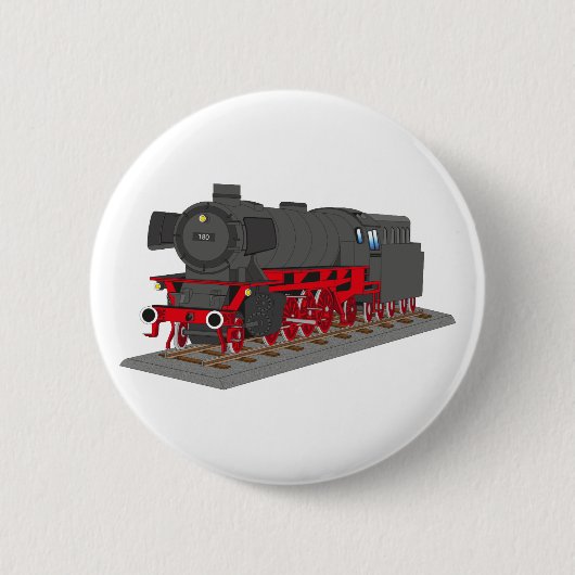Dampflokomotive Ronde Button 5,7 Cm (Voorkant)