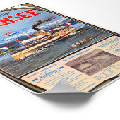 Dampfschiffahrt Zürichsee Vintage Poster 1900 (Hoek)