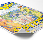 Dampfschiffahrt Zürichsee Vintage Poster 1900 (Hoek)