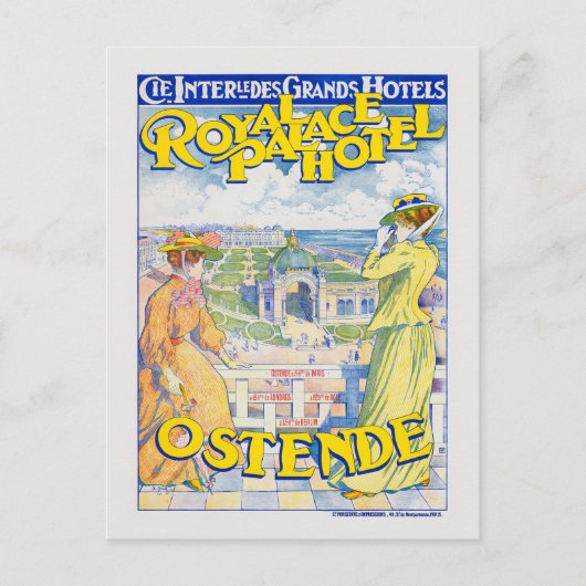 Dampfschiffahrt Zürichsee Vintage Poster 1900 Briefkaart (Voorkant)