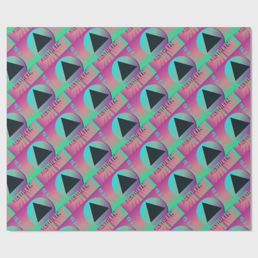 dampgolf esthetisch cadeaupapier (Vlak)