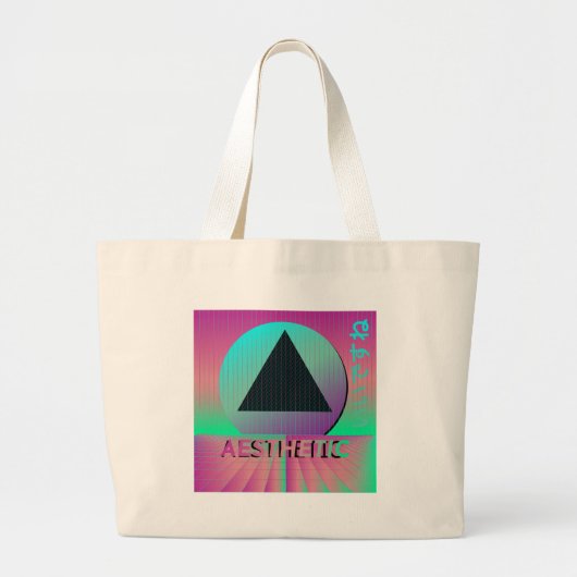 dampgolf esthetisch grote tote bag (Voorkant)