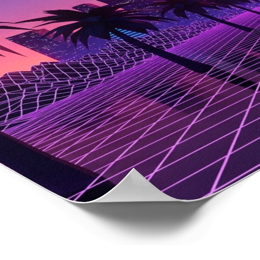 dampgolf-stadsgezicht poster (Hoek)