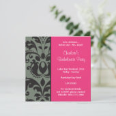 damproze; bachelorette kaart (Staand voorkant)