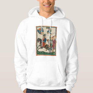 Damsel in nood, 14e-eeuwse middeleeuwse kunst hoodie