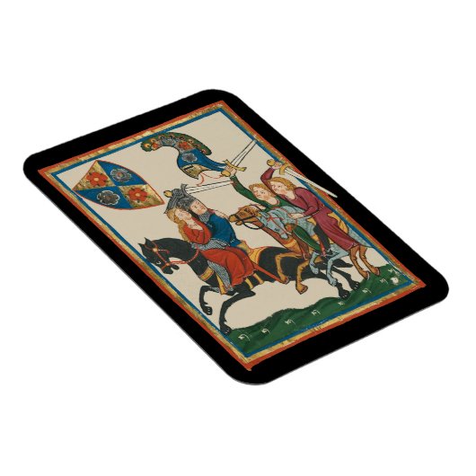 Damsel in nood, 14e-eeuwse middeleeuwse kunst magneet (Rechterzijde)