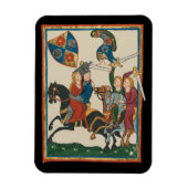 Damsel in nood, 14e-eeuwse middeleeuwse kunst magneet (Verticaal)