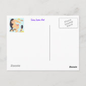 Damsel in nood briefkaart (Achterkant)