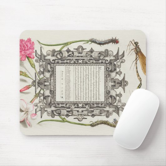 Damselflies, Caterpilaren, anjers en dichter Muismat (Met muis)