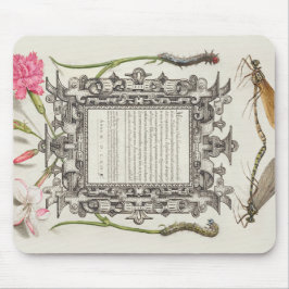 Damselflies, Caterpilaren, anjers en dichter Muismat