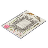 Damselflies, Caterpilaren, anjers en dichter Notitieboek (Linkerzijde)