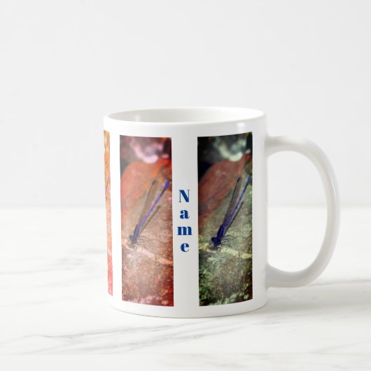 Damselfly Dragonfly Natuur - Gepersonaliseerd Koffiemok (Rechts)
