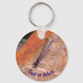 Damselfly Dragonfly Natuur - Gepersonaliseerd Sleutelhanger (Voorkant)