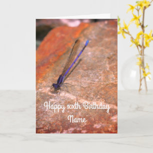 Damselfly Dragonfly Persoonlijke Birthday Kaart