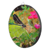 Damselfly en Roos Dartbord (Voorkant Rechts)