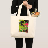 Damselfly en Roos Grote Tote Bag (Voorkant (product))