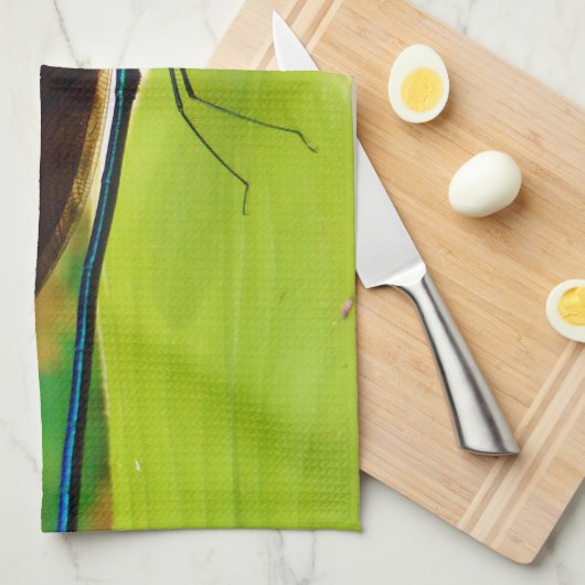 Damselfly en Roos Theedoek (Quarter Fold)