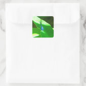 Damselfly Vierkante Sticker (Tas)