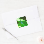 Damselfly Vierkante Sticker (Envelop)