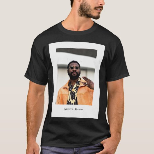 Damso - Life-portret T-shirt (Voorkant)