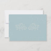 damtbruiloft RSVP Blue Kaartje (Achterkant)