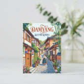 Damyang Bamboebos Steeg Zuid-Korea Briefkaart (Staand voorkant)