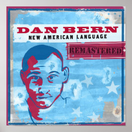 Dan Bern Nieuwe Amerikaanse taal Vinyl Art Poster