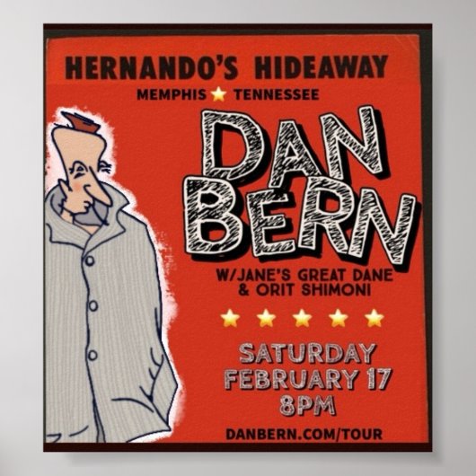 Dan Bern Winter Tour 2024 (HH) Poster (Voorkant)