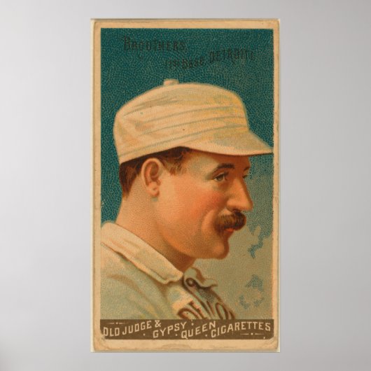 Dan Brouthers, Detroit Wolverines Poster (Voorkant)