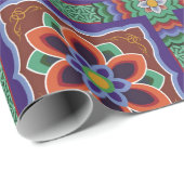 Dan-cheong. Traditionele Koreaanse tempelkunst.dan Cadeaupapier (Rol Hoek)