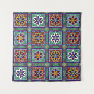 Dan-cheong. Traditionele Koreaanse tempelkunst.dan Wandkleed